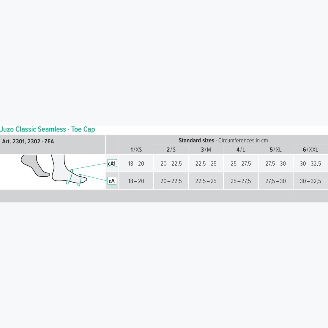 Juzo Classic Seamless Toe Cap | OPC Health